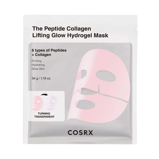 COSRX The Peptide Collagen Lifting Glow Hydrogel Mask קוסארקס מסכת הידרוג'ל מזינה עם פפטידים