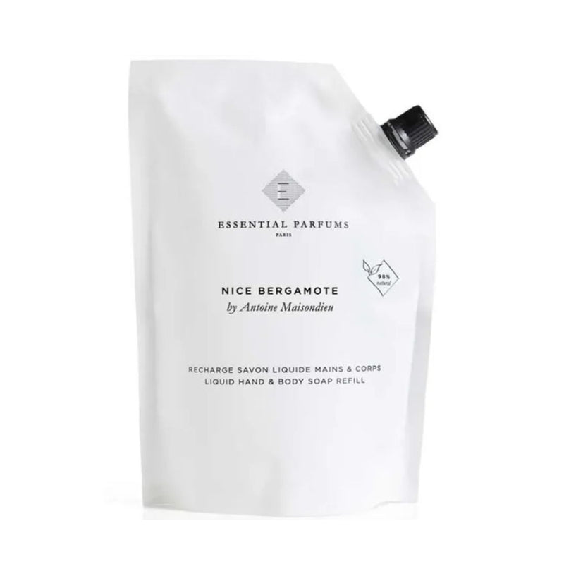 Essential Parfums Nice Bergamote By Antoine Maisondieu Liquid Soap Refill 500ml  מילוי סבון גוף וידיים אסנשיאל פרפיום