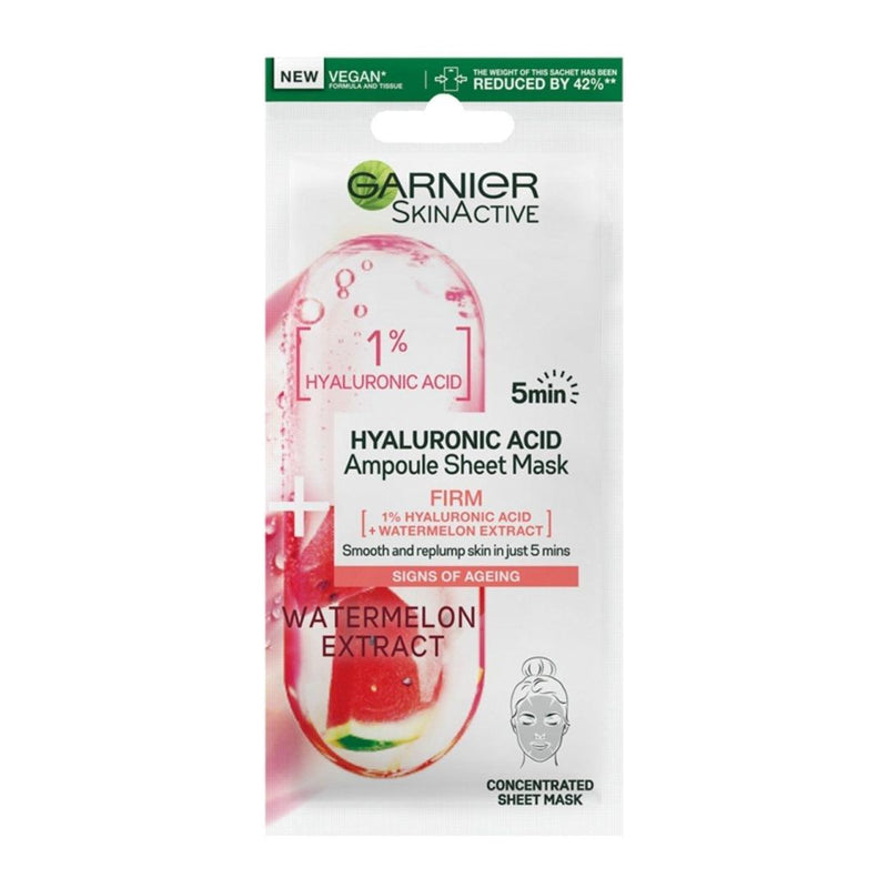 Garnier Watermelon Ampoule Sheet Mask גרנייה מסכת טישו אמפולה אבטיח אדום