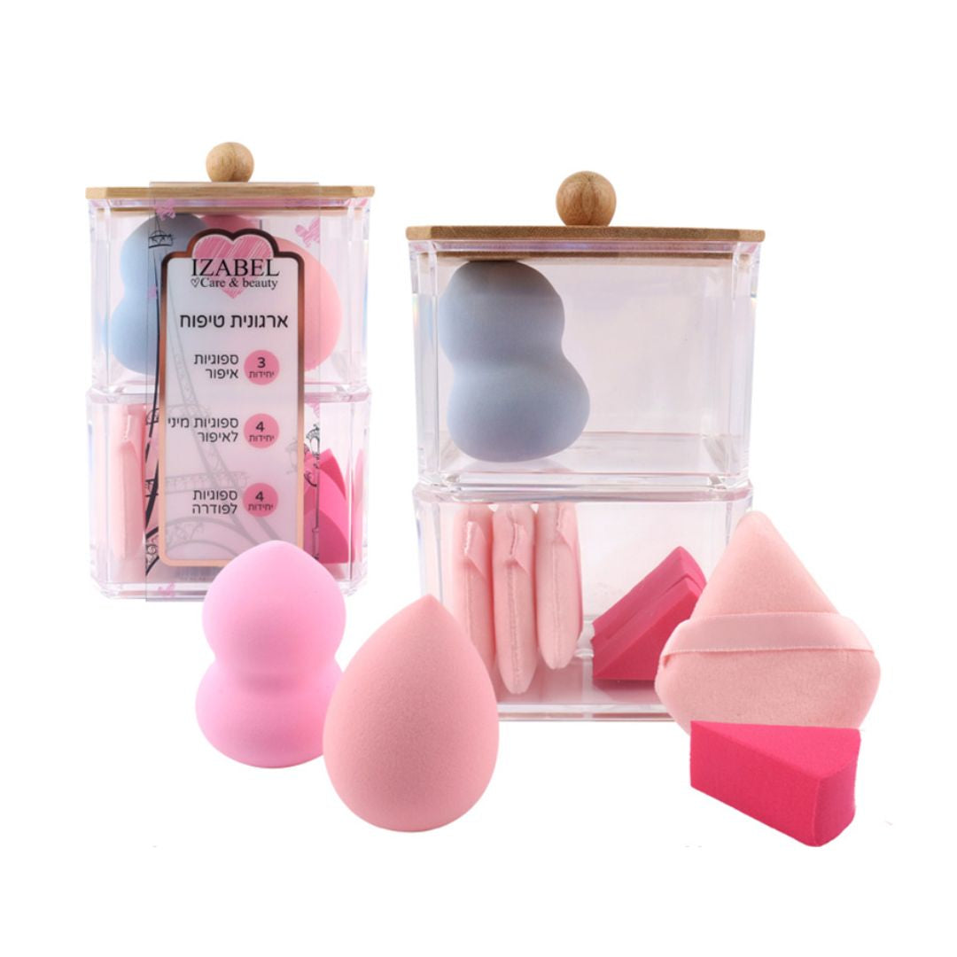 Izabel Makeup Sponges Set איזבל מארז ספוגיות איפור ופודרה