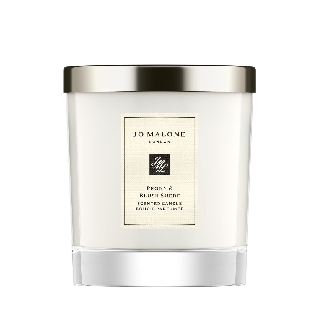 Classic Candle Peony & Blush Suede 200G ג'ו מלון נר בניחוח פרחי אדמונית וזמש