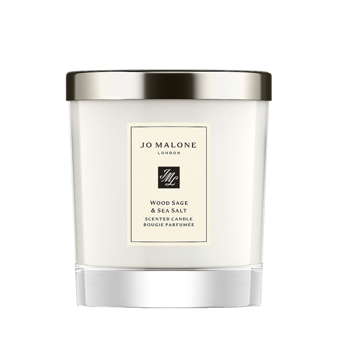 Classic Candle Wood Sage & Sea Salt 200G ג'ו מלון נר בניחוח מלח ים ומרווה