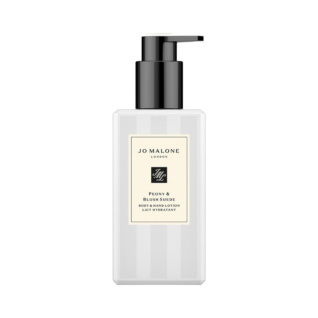 Jo Malone London Peony & Blush Suede Body & Hand Lotion 250ml ג'ו מלון תחליב גוף וידיים בניחוח אדמונית וזמש