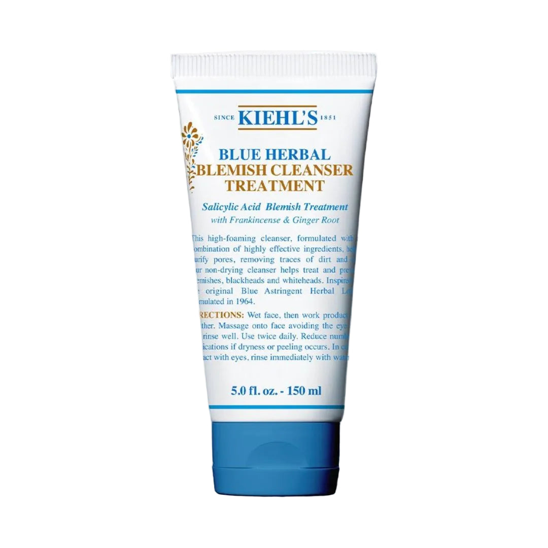 Kiehl's Blue Herbal Blemish Cleanser Treatment 150ML קילס בלו הרבל סבון פנים