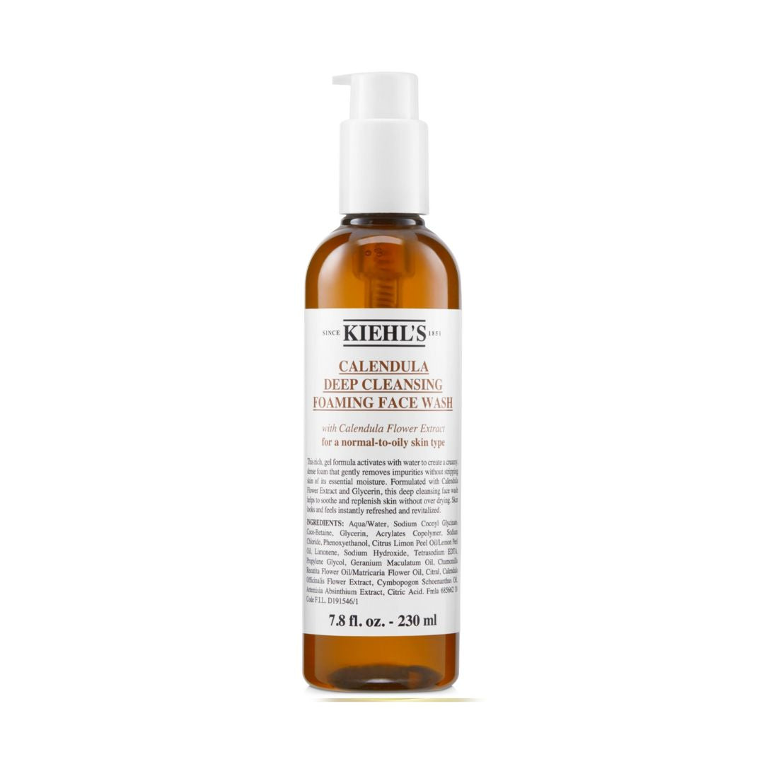 Kiehl's Calendula Foaming Wash 230ML קילס ג'ל ניקוי מקציף מתמצית פרח הקלנדולה