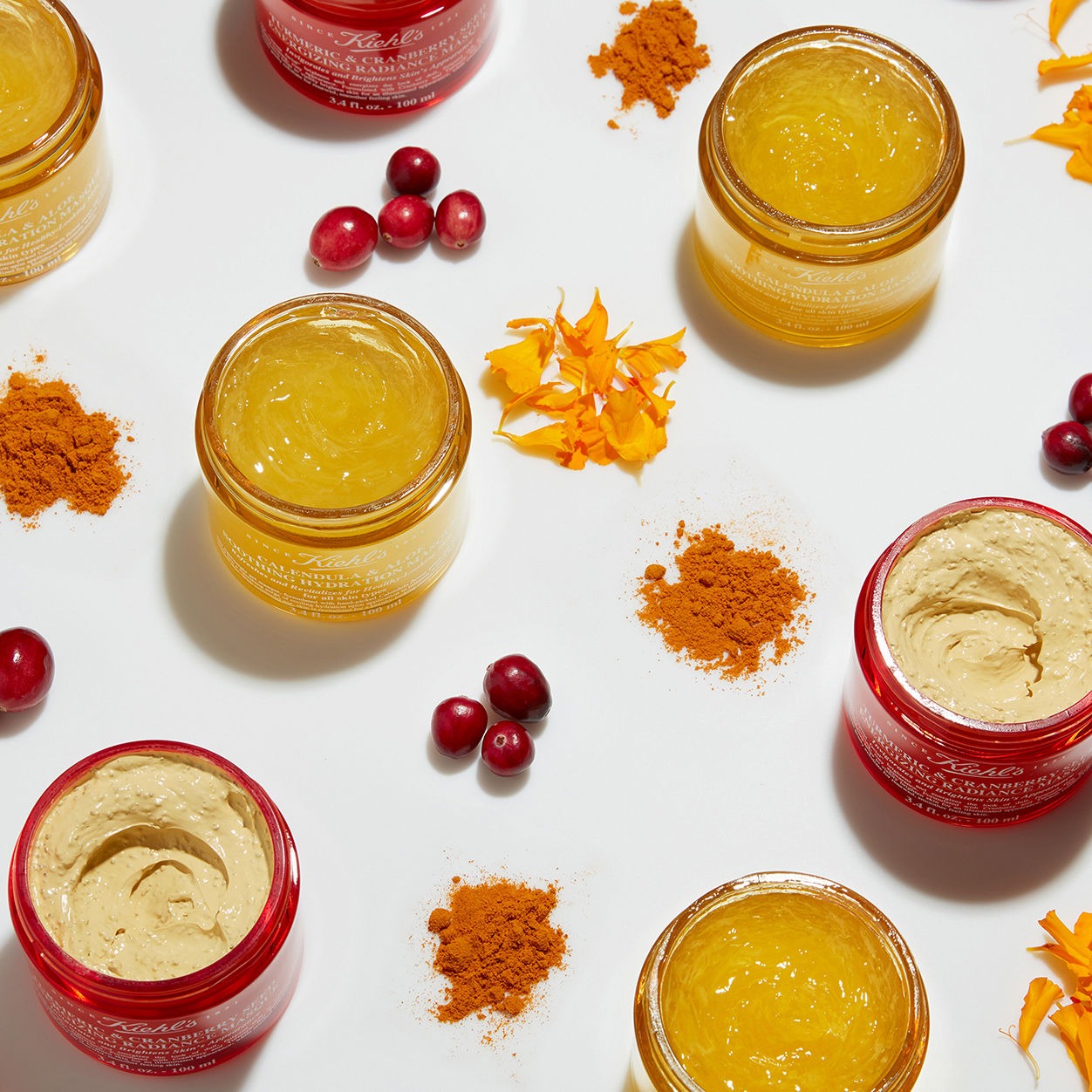 Kiehl's Cranberry Seed Masque 100ML קילס מסכת זוהר לפנים כורכום וחמוציות