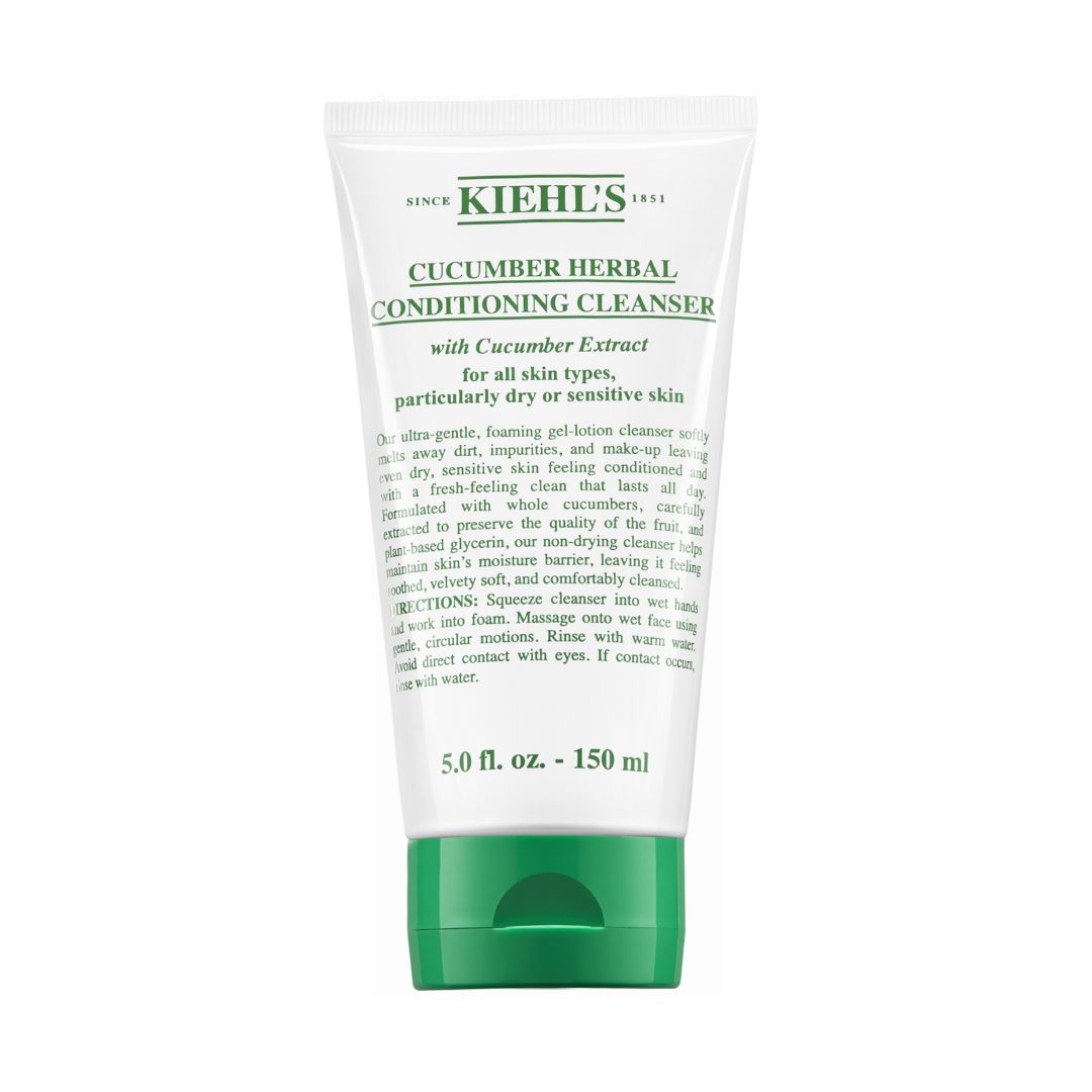 Kiehl's Cucumber Herb Cleanser 150ML קילס תחליב ג'ל ניקוי תמצית מלפפונים במיוחד לעור יבש