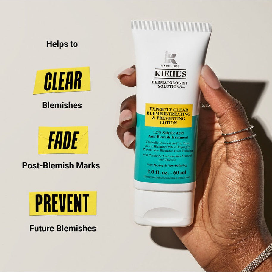 Kiehl's Expertly Clear Moisturizer for Acne Prone Skin קילס קרם לטיפול ומניעת פצעונים ופגמים