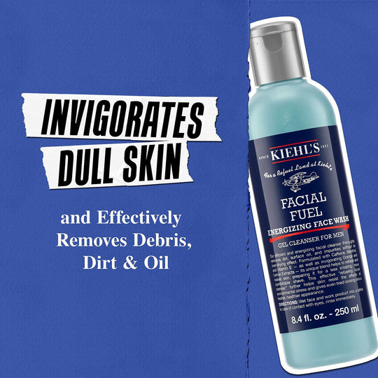 Kiehl's Facial Fuel Energizing Face Wash קילס ג'ל ניקוי פנים ממריץ לגבר