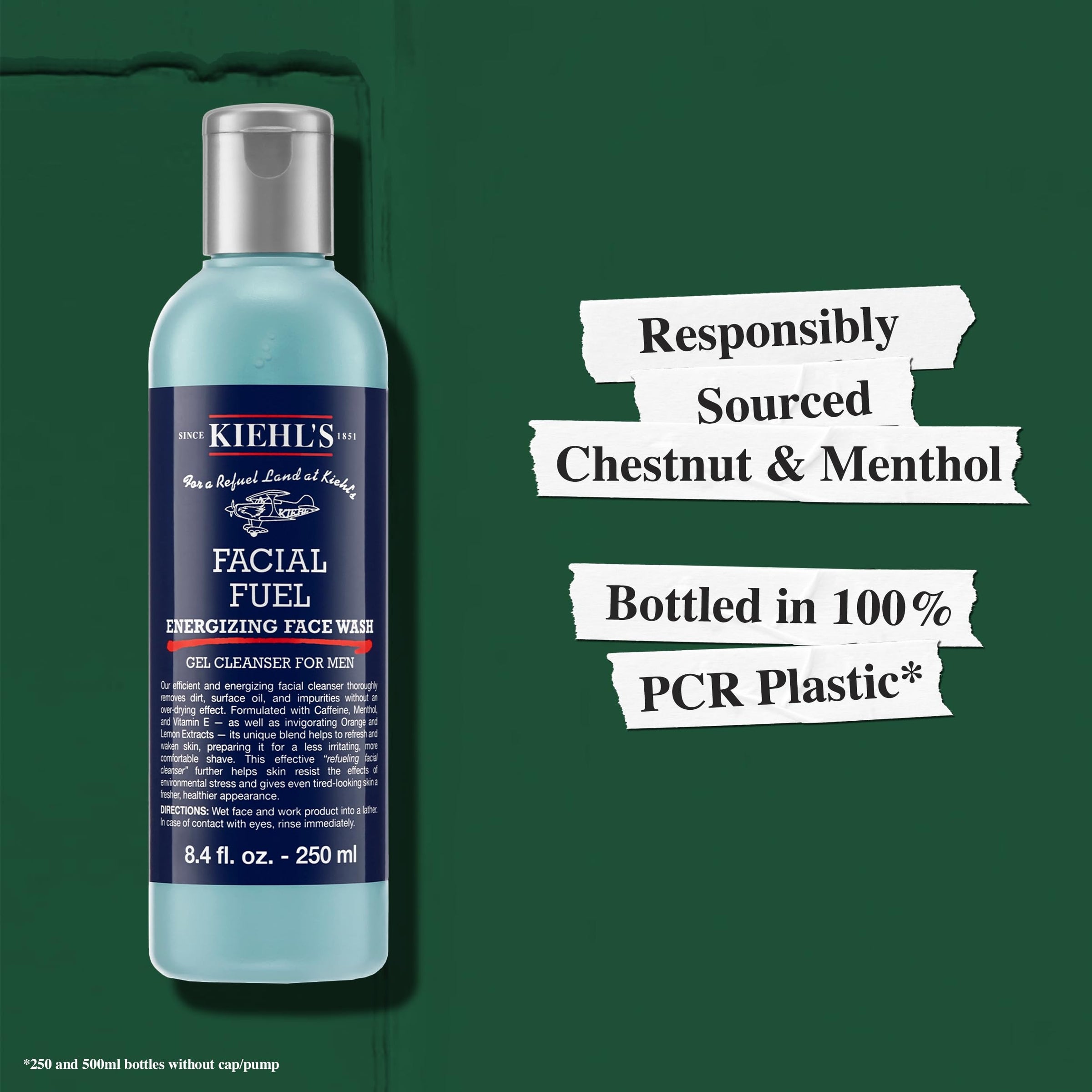 Kiehl's Facial Fuel Energizing Face Wash קילס ג'ל ניקוי פנים ממריץ לגבר