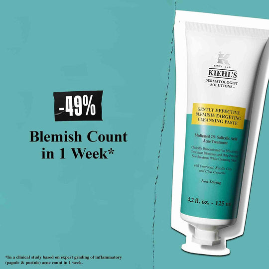 Kiehl's Gently Blemish-Treating Facial Cleanser Paste קילס ניקוי פנים אפקטיבי לטיפול בפגמי העור (Copy)