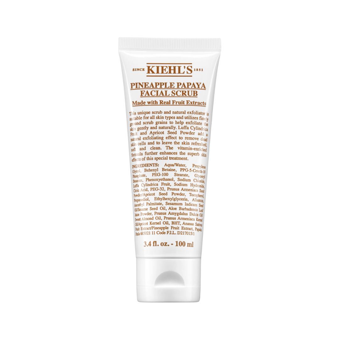 Kiehl's Pineapple Papaya Facial Scrub קילס קרם ניקוי גרגירים ופיליניג לפנים אננס ופפאיה