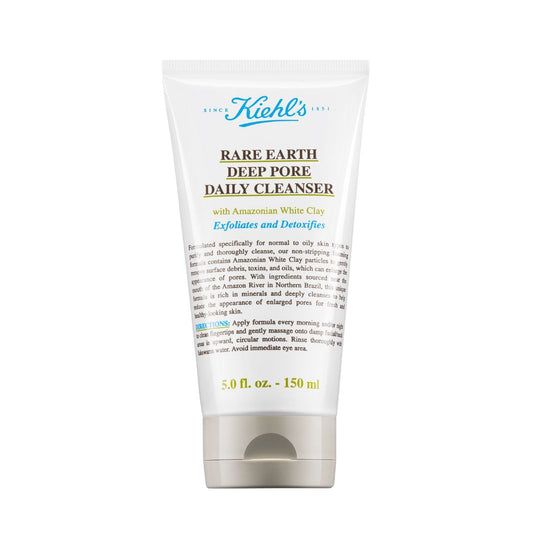 Kiehl's Rare Earth Deep Pore Exfoliating Daily Cleanser  קילס סבון פנים עם חימר לבן