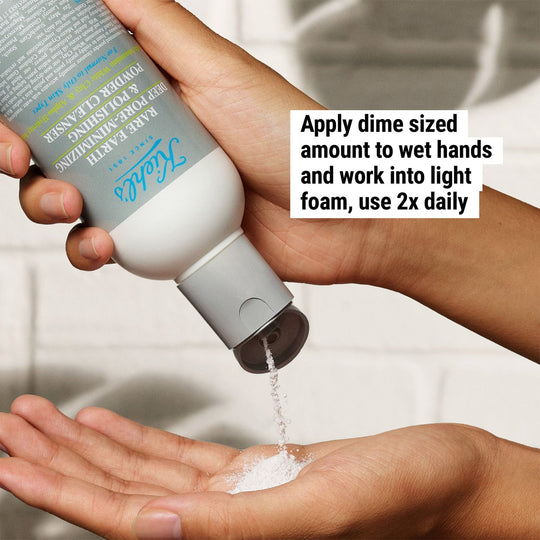 Kiehl's Rare Earth Powder Cleanser קילס אבקת ניקוי לצמצום מראה הנקבוביות