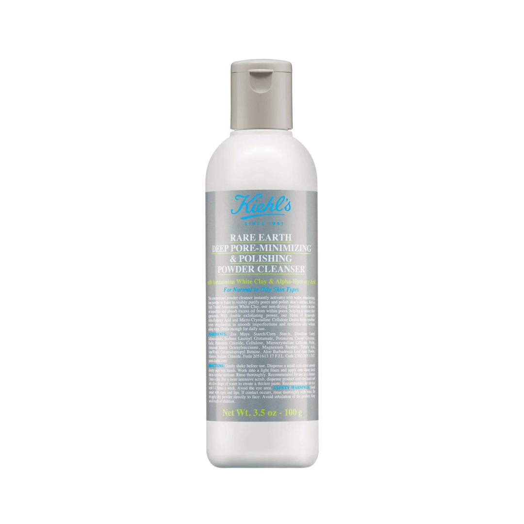 Kiehl's Rare Earth Powder Cleanser קילס אבקת ניקוי לצמצום מראה הנקבוביות