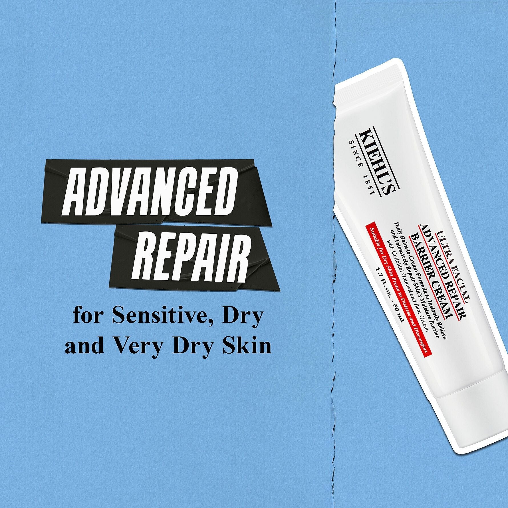 Kiehl's Ultra Facial Advanced Repair Barrier Cream קילס קרם לחות לעור רגיש