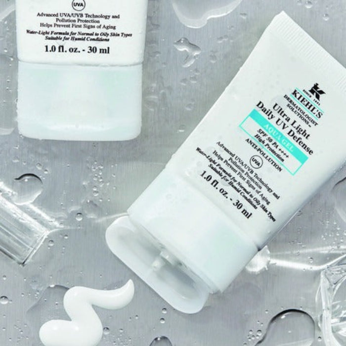 Kiehl's Ultra Light Daily Aqua Gel SPF5 קילס תחליב לחות במרקם ג'ל עם מקדם הגנה