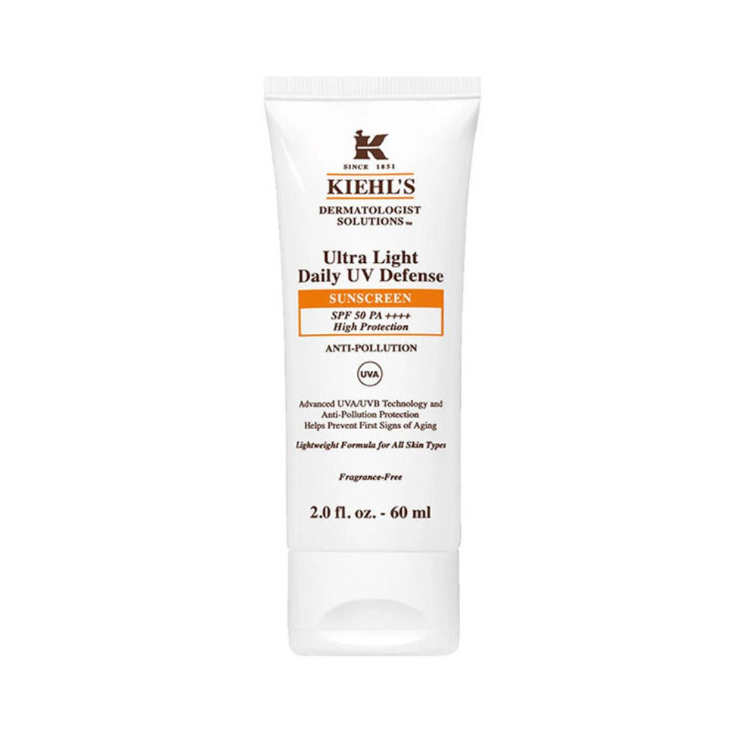 Kiehl's Ultra Light Daily UV Defense SPF50 60ML קילס תחליב לחות לפנים עם מקדם הגנה
