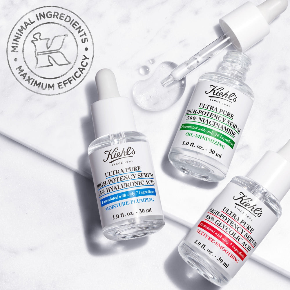Kiehl's Ultra Pure High-Potency Serum 9.8% Glycolic Acid קילס סרום טהור בעל עוצמה גבוהה