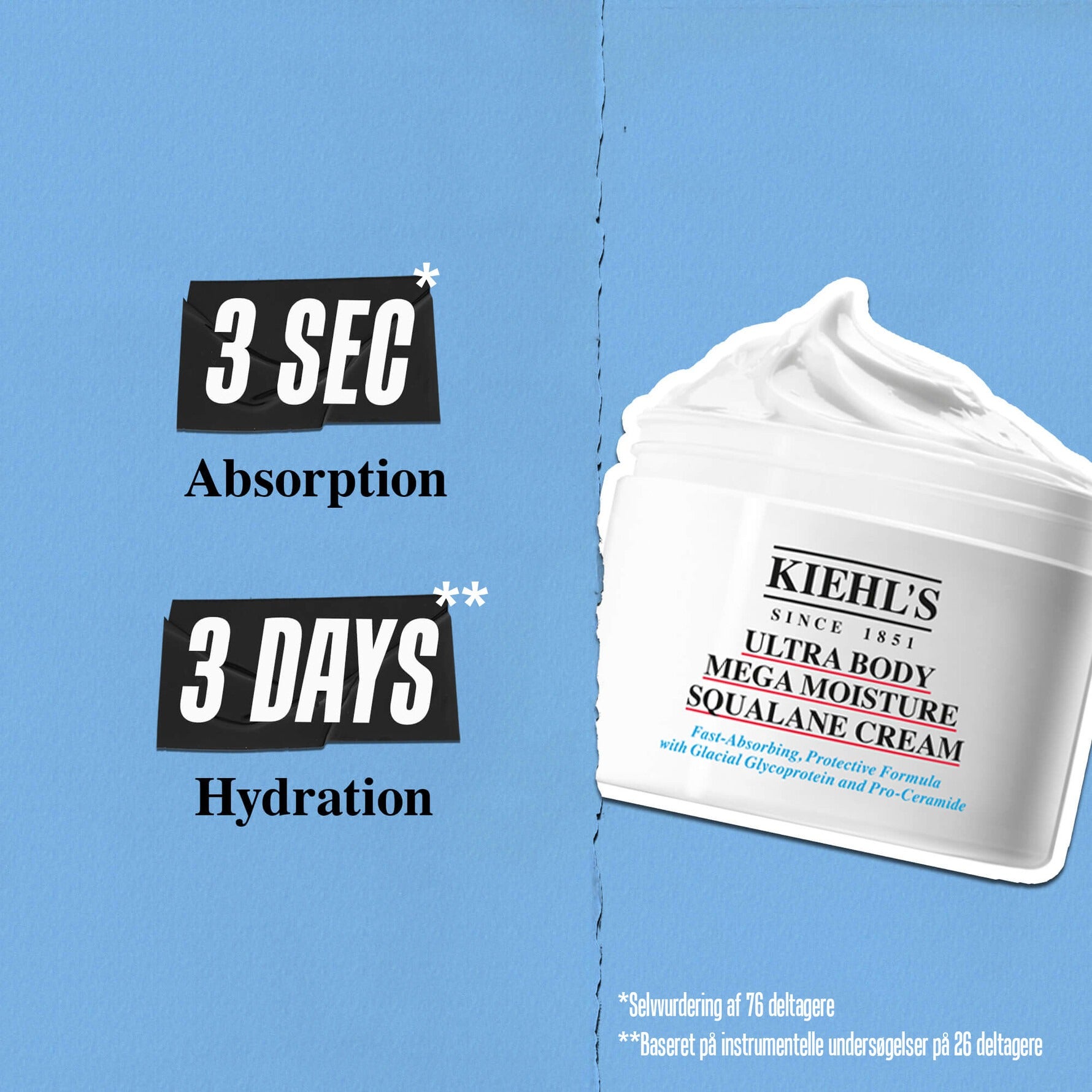 Kiehl'sUltra Body Mega Moisture Squalane Cream קילס קרם גוף