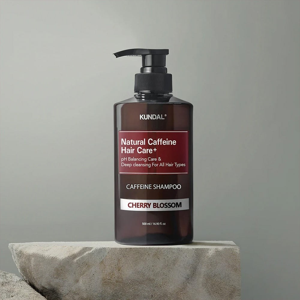 Kundal Caffeine Shampoo Cherry Blossom קונדל שמפו קפאין לקרקפת