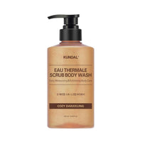Kundal Eau Thermale Spa Scrub Body Wash Cozy Darjeelinc קונדל ג'ל רחצה פילינג לגוף עם מים טרמליים