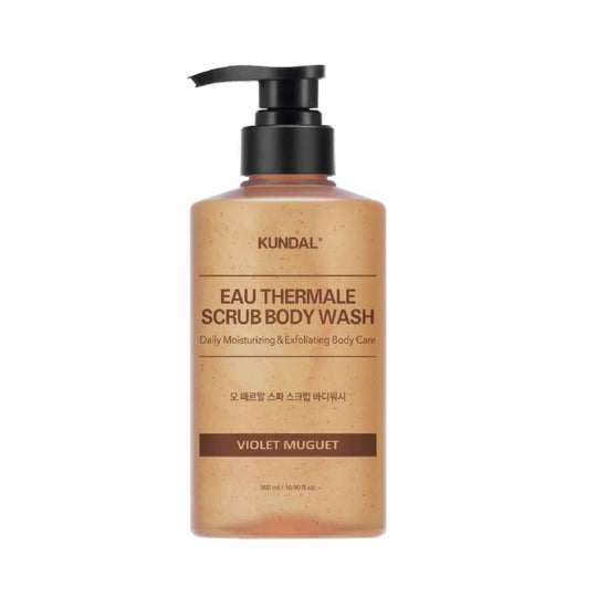 Kundal Eau Thermale Spa Scrub Body Wash קונדל ג'ל רחצה פילינג לגוף עם מים טרמליים