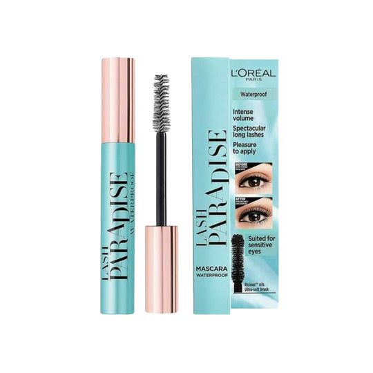 L'Oreal Paris Paradise Waterproof Mascara לוריאל מסקרה שחורה פרדייז עמידה במים
