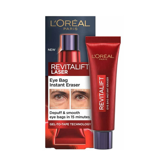 Loreal Paris Eye Bag Instant Eraser Revitalift Laser 15ml לוריאל קרם עיניים לאפקט מתיחה
