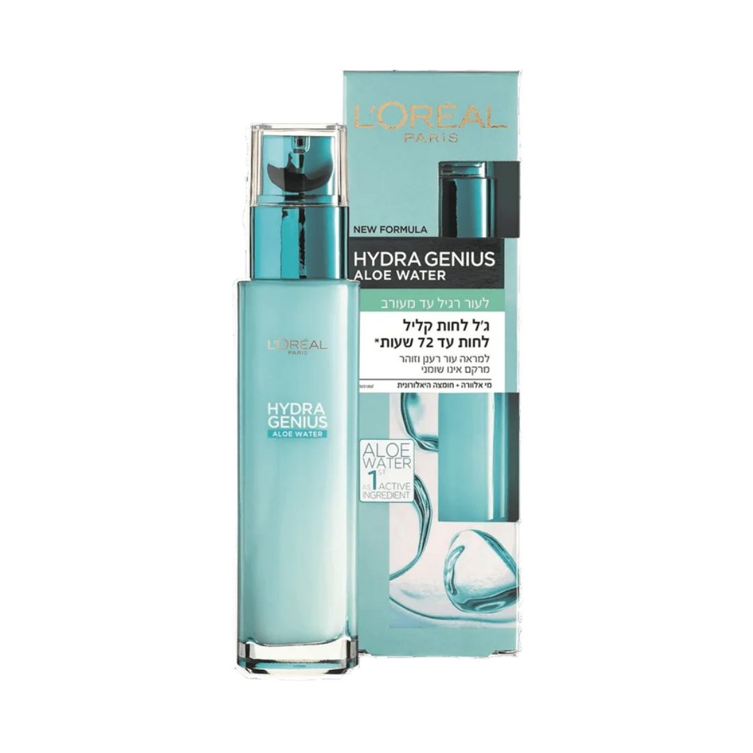 Hydra Genius 72Hr Moisturizer לוריאל ג'ל לחות עד 72 שעות לעור רגיל עד מעורב