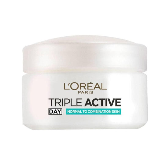 L'Oreal Paris Triple Active Day 50  קרם לחות פעולה משולשת לעור רגיל עד מעורב