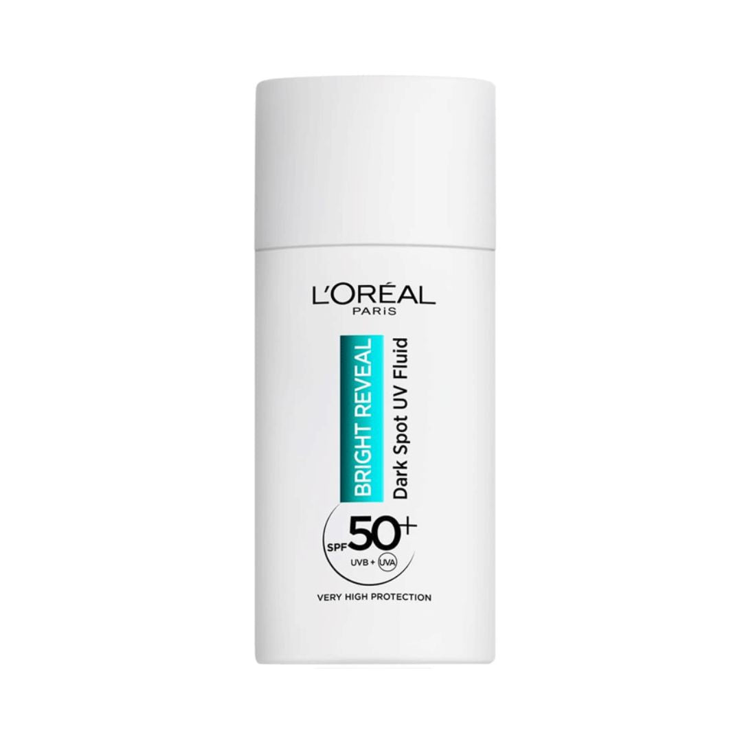 L'oreal bright reveal dark spot UV fluid SPF50+ לוריאל תחליב לחות והגנה