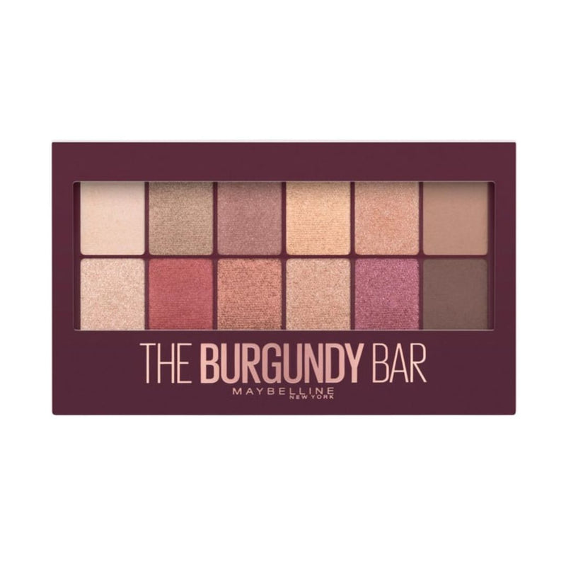 Maybelline New York The Burgundy Bar מייבלין פלטת צלליות