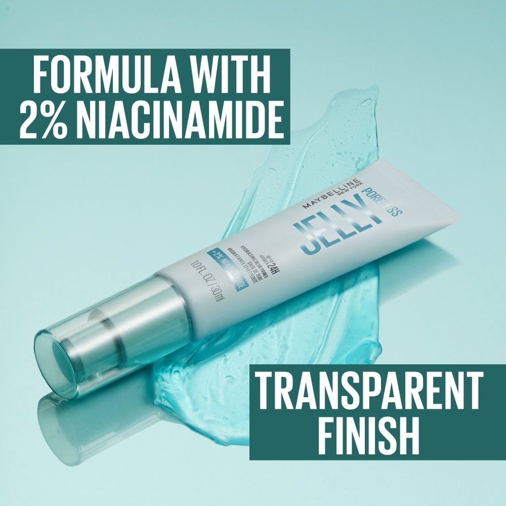 Maybelline Poreless Jelly Primer  מייבלין פריימר ג'לי פורלס בסיס לאיפור