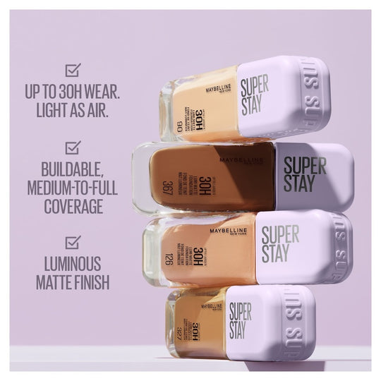 Maybelline Superstay Lumi Matte Foundation מייבלין מייקאפ סופרסטיי לומי מאט
