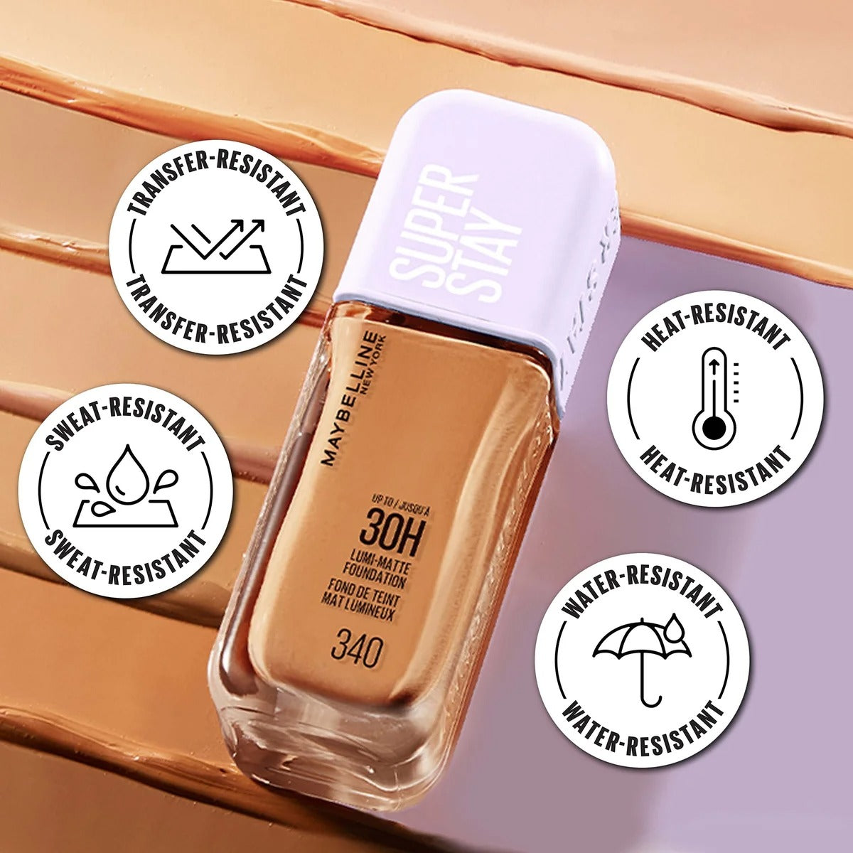 Maybelline Superstay Lumi Matte Foundation מייבלין מייקאפ סופרסטיי לומי מאט