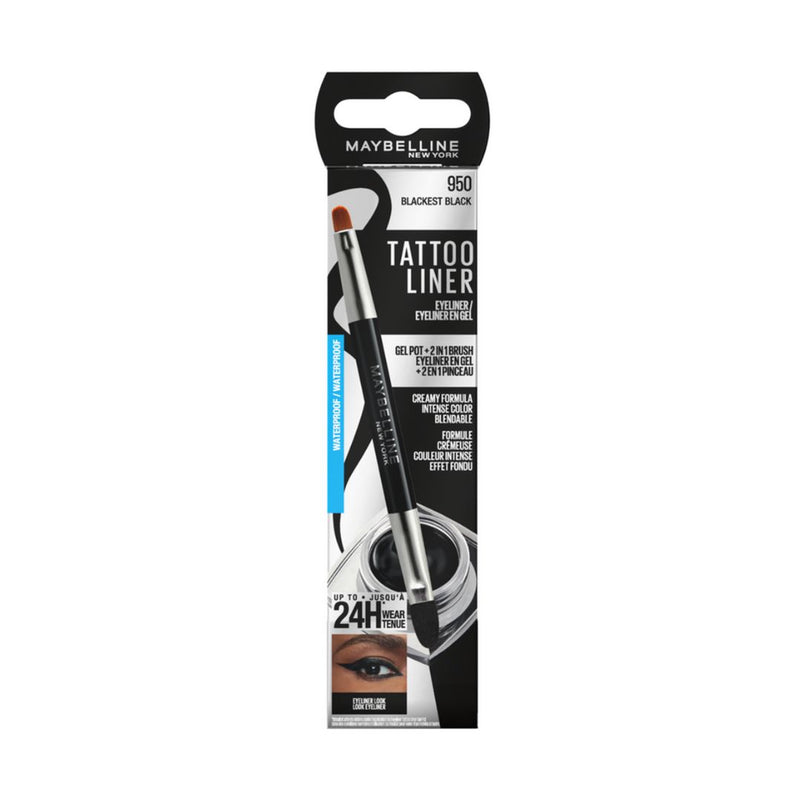 Maybelline Tattoo Liner Gel Pot Eyeliner מייבלין ג'ל טאטו ליינר שחור