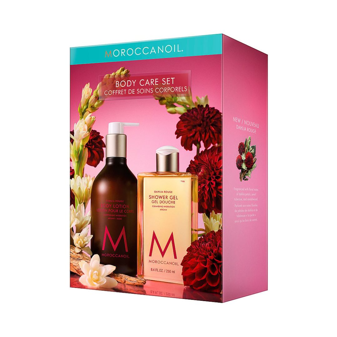Moroccanoil Dahlia Rouge Body Care Kit מרוקן אויל מארז לטיפוח הגוף