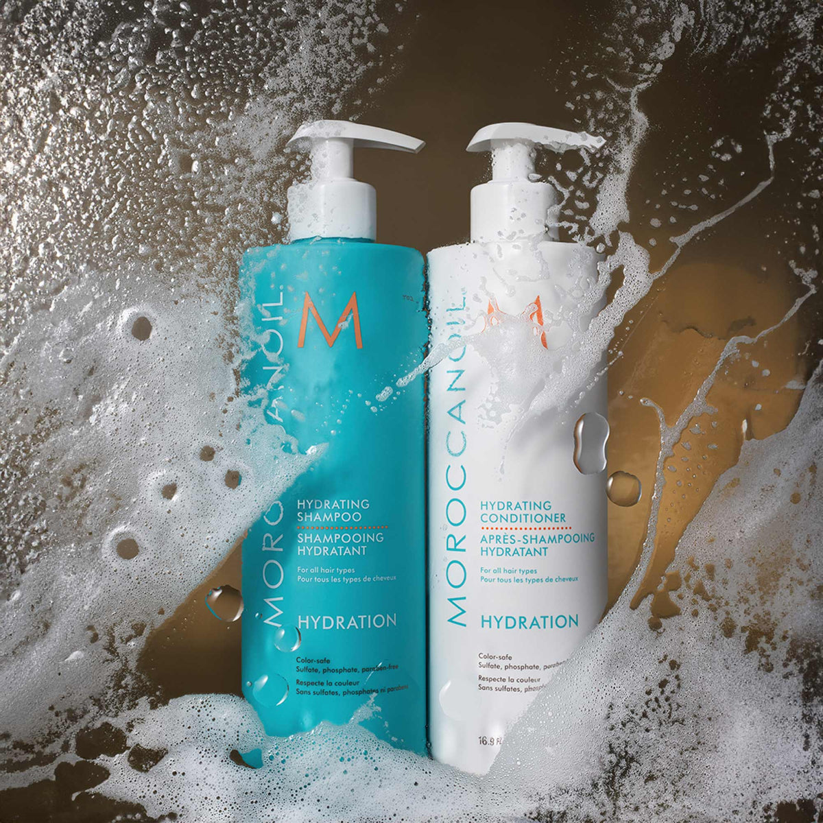 Moroccanoil Duo Hydration Shampoo and Conditioner מרוקן אויל מארז שמפו ומרכך להענקת לחות