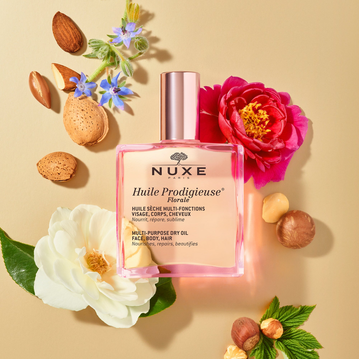 Nuxe Huile Prodigieuse Florale Body Oil 100ml נוקס שמן הפלא שמן רב שימושי בניחוח פרחים