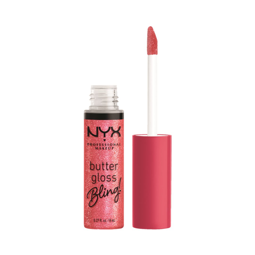 NYX Professional Butter Lip Gloss Bling ניקס באטר ליפגלוס מעניק גימוק מבריק