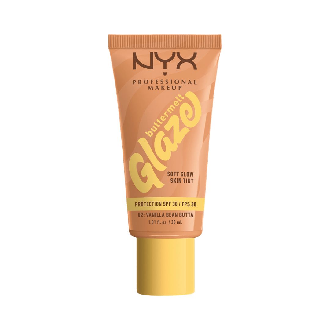 NYX Professional Buttermelt Glaze SPF 40  ניקס מייקאפ טינט באטרמלט גלייז לחות וגלואו