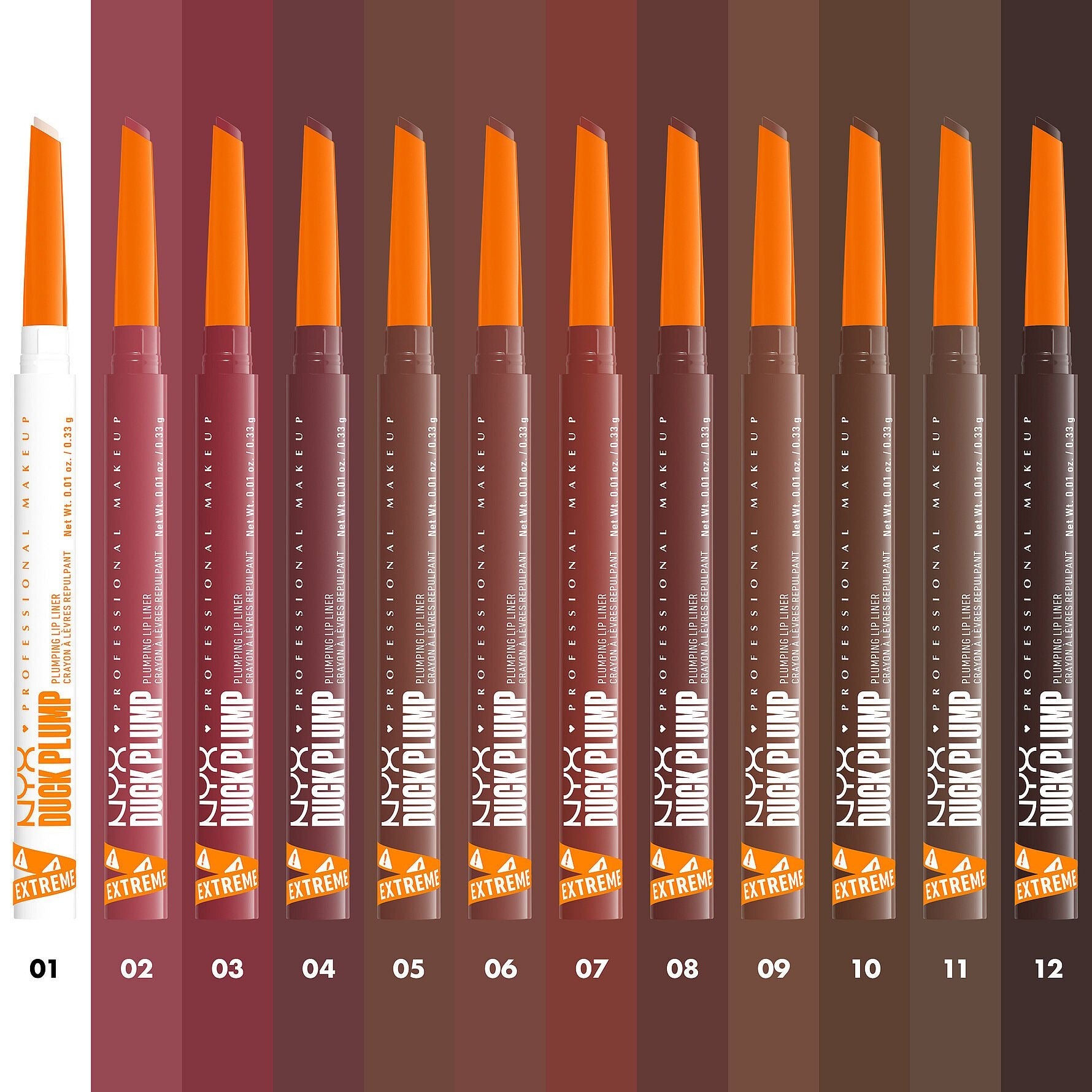 NYX Professional Duck Plump Lip Liner ניקס עפרון תוחם מנפח שפתיים דאק פלאמפ