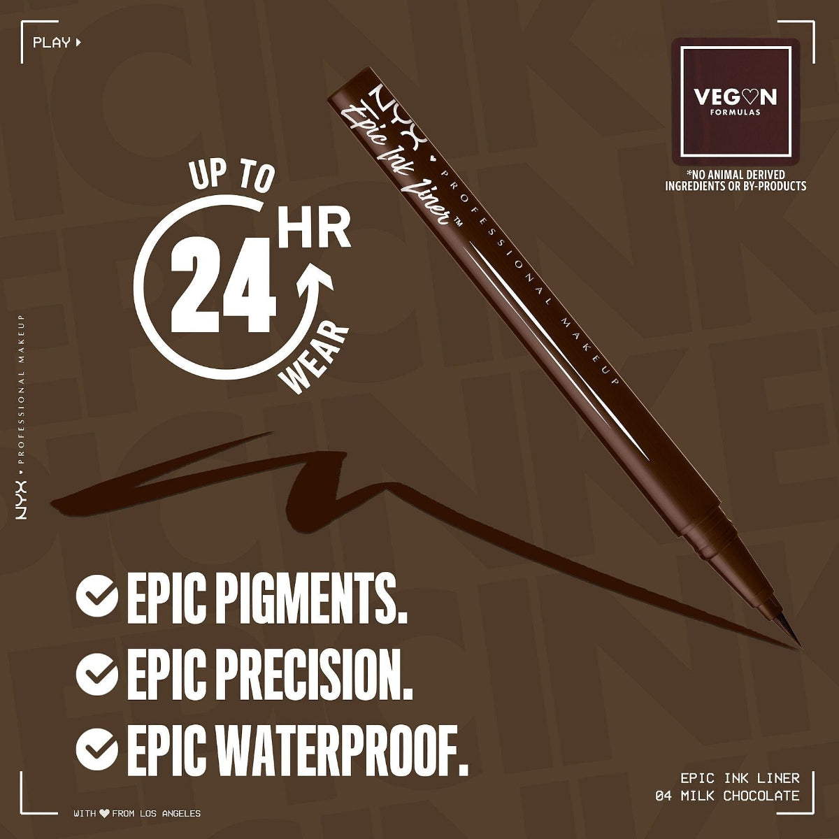 NYX Professional Epic Wear Liner ניקס איילינר נוזלי אפיק אינק עמיד במים