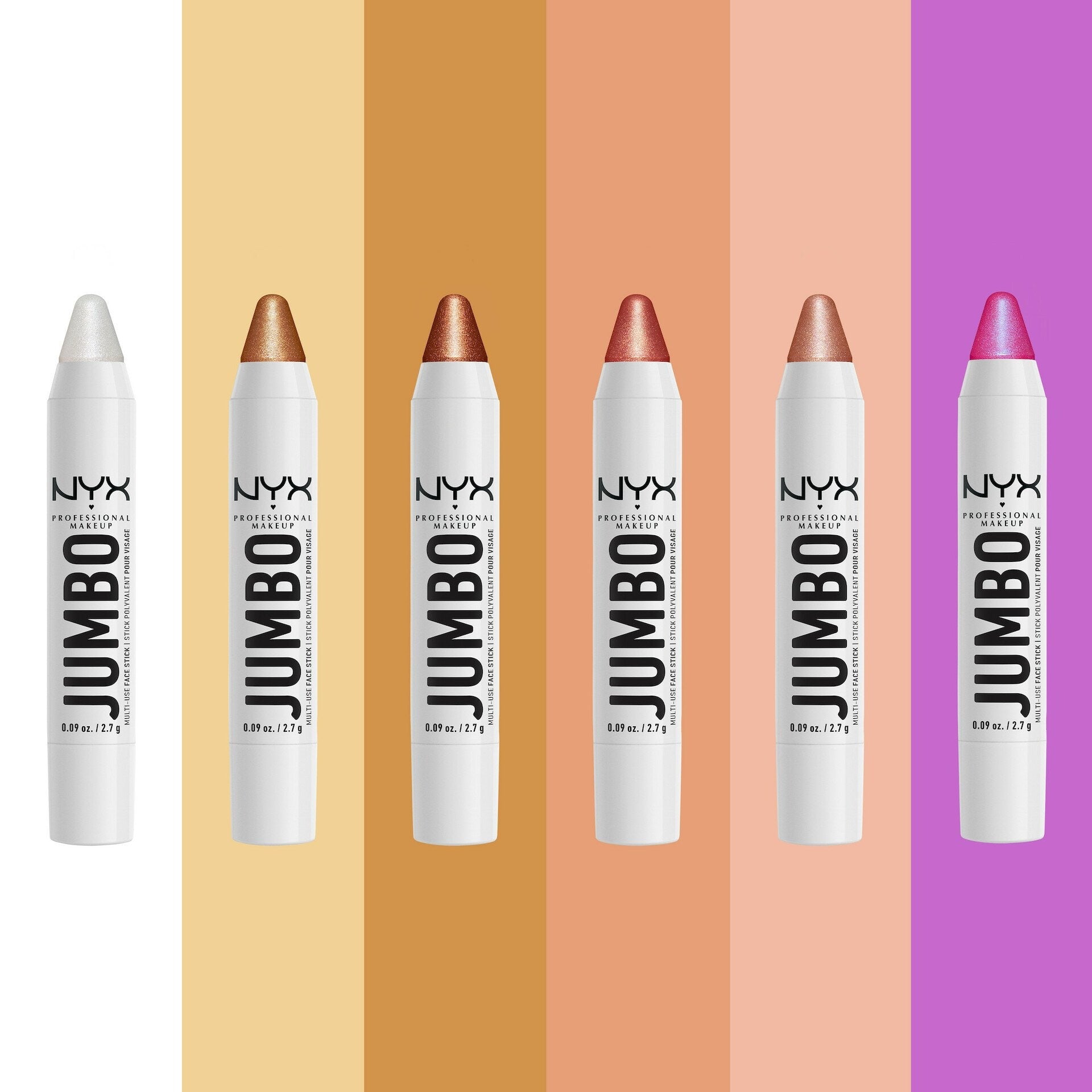 NYX Professional Jumbo Highlighter Stick ניקס ג'אמבו היילייטר סטיק בגימור פנינתי