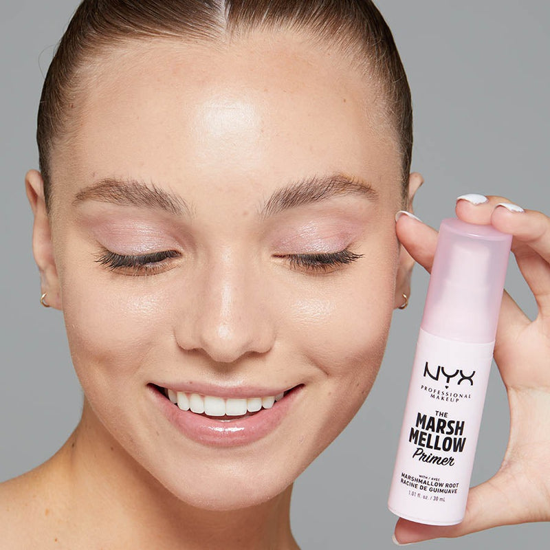 NYX Professional Marshmallow Soothing Primer  ניקס פריימר מעריך את עמידות האיפור