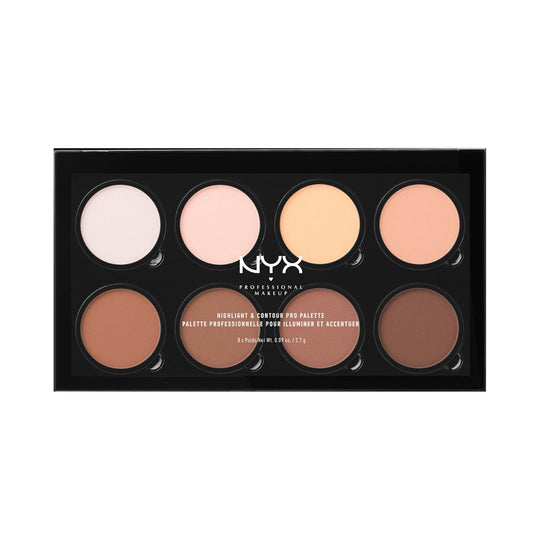 NYX Professional Makeup Highight&Contour Pro Palette ניקס פלטה להארה וקונטור לפיסול הפנים
