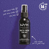 NYX Professional Make Up Setting Spray Matte ניקס ספריי לקיבוע איפור מאטה עד 16 שעות