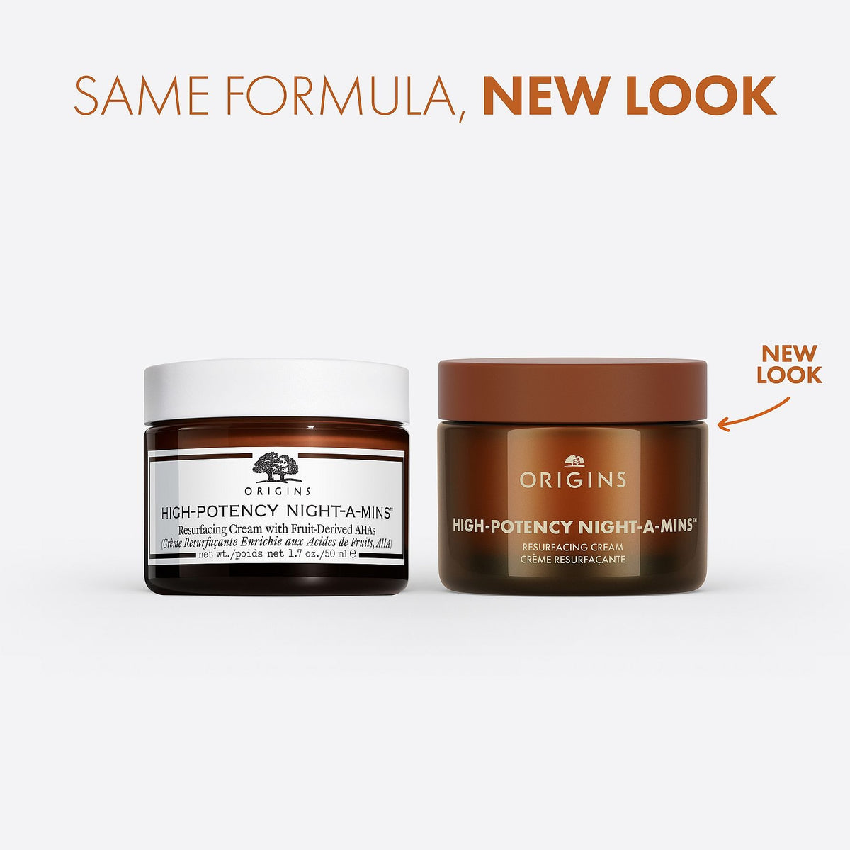 Origins High Potency Night-A-Mins Resurfacing Cream With Fruit קרם לחות לחידוש העור המכיל תמצית אלפא הידרוקיסת