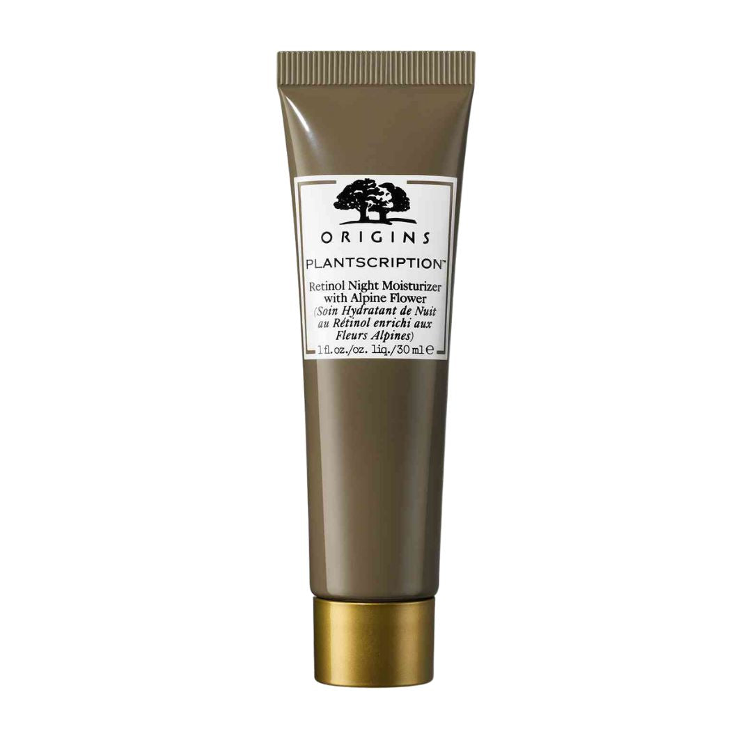 Origins Plantscription Retinol Night Moisturizer With Alpine Flower קרם לילה המכיל רטינול ופרח אלפיני
